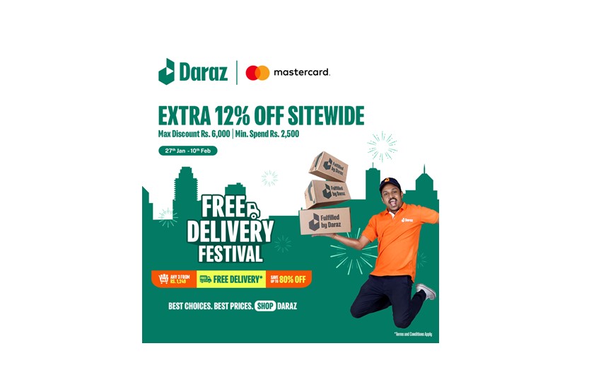 Daraz Free Delivery Festival With Mastercard | Banks In Sri Lanka ...